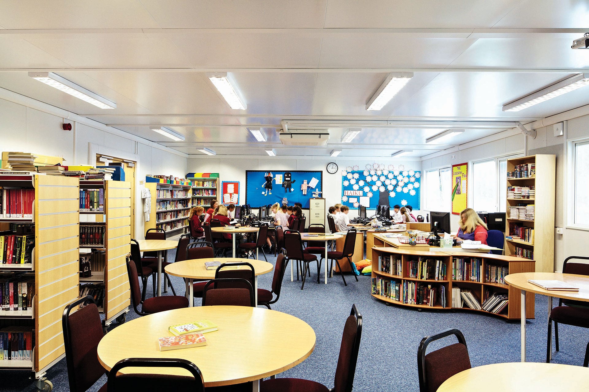 Inside Ramsgate Library Modular Libraries for Schools and Communities | Portakabin®